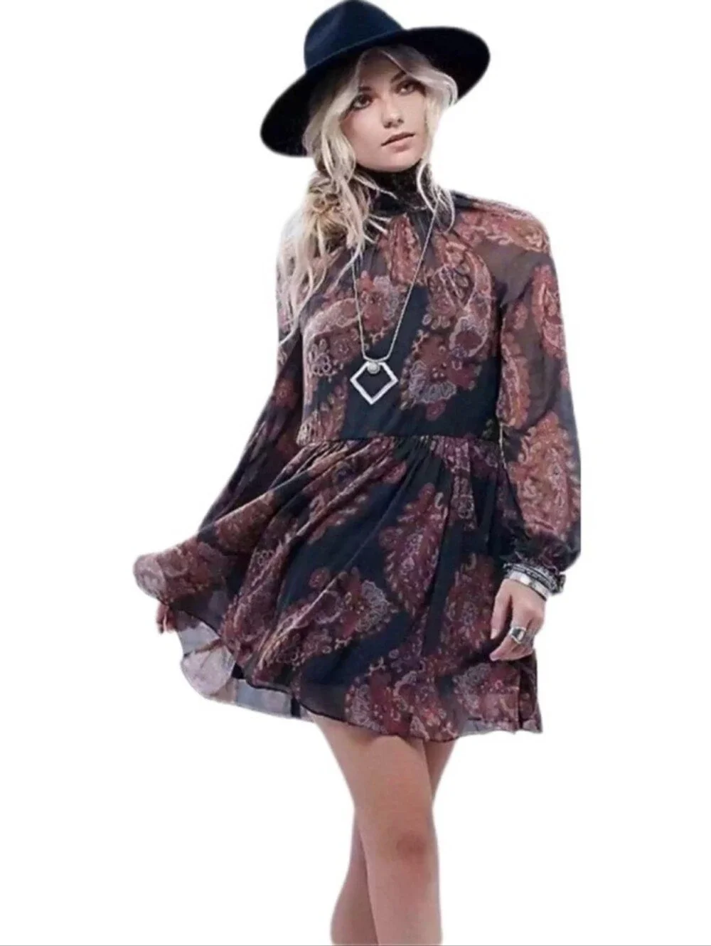 Free People Moonstruck Whispers of Bohemia Tunic Dress